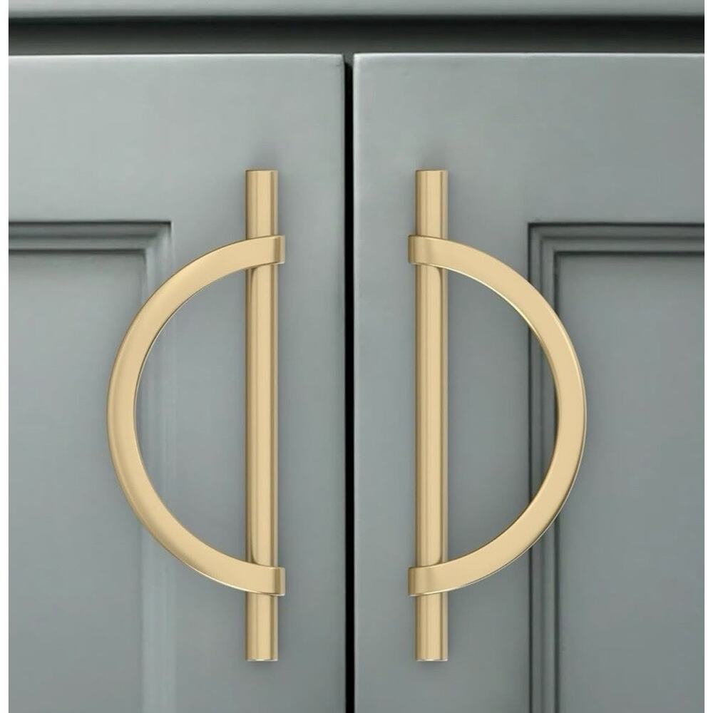 Amerdeco Champagne Bronze Cabinet Pulls 128mm 5” Hole Center 9 of 10 Open Box